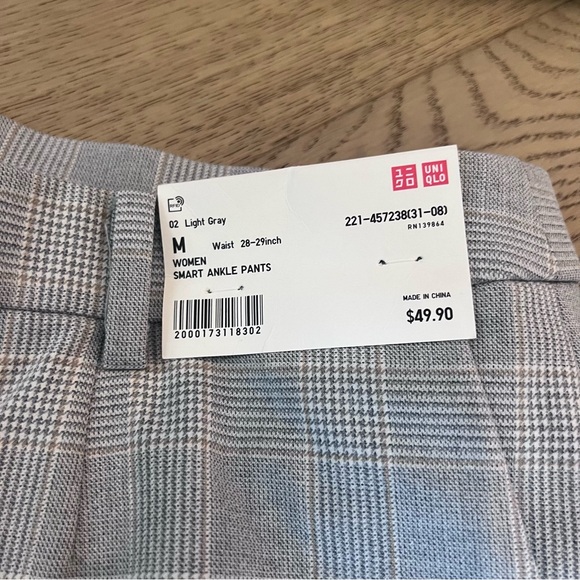 Uniqlo Smart Ankle Pant Trouser (2-Way Stretch Glen-Check) - Picture 7 of 10